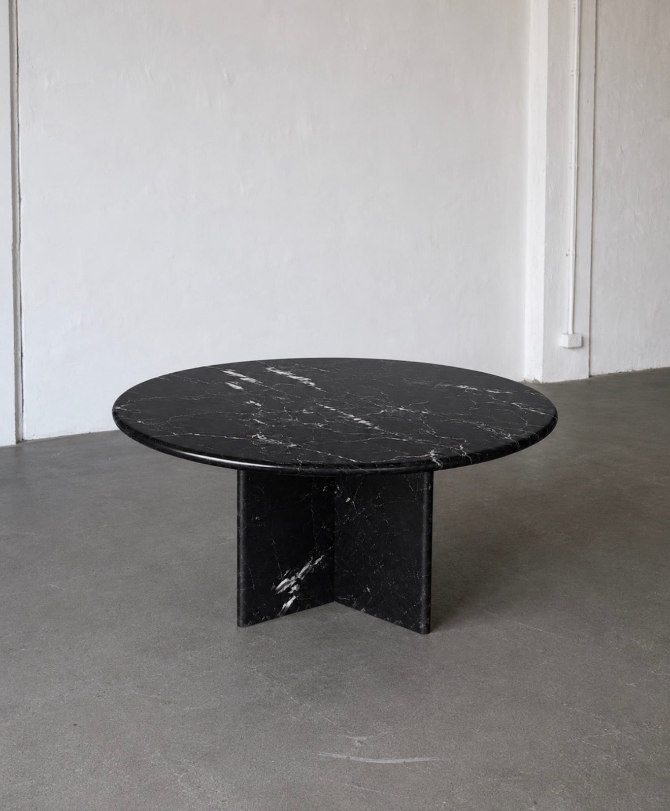 stół jadalniany, lata 80/90, marmur Marquina