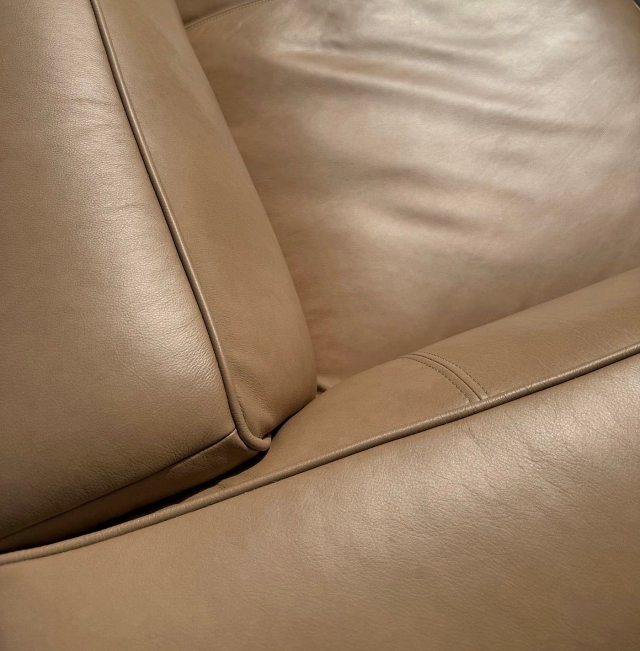 sofa Block, piaskowa, lata 90/00