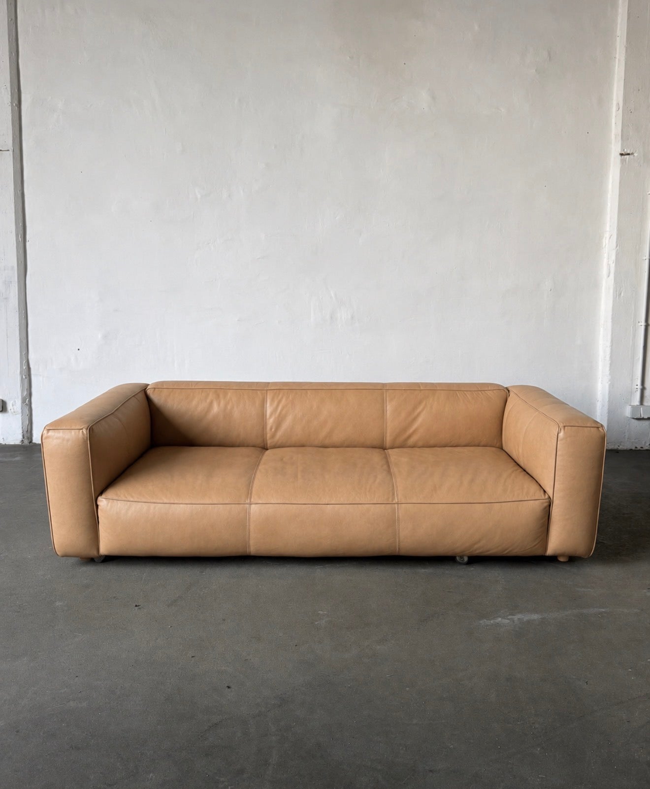 sofa Block, piaskowa, lata 90/00
