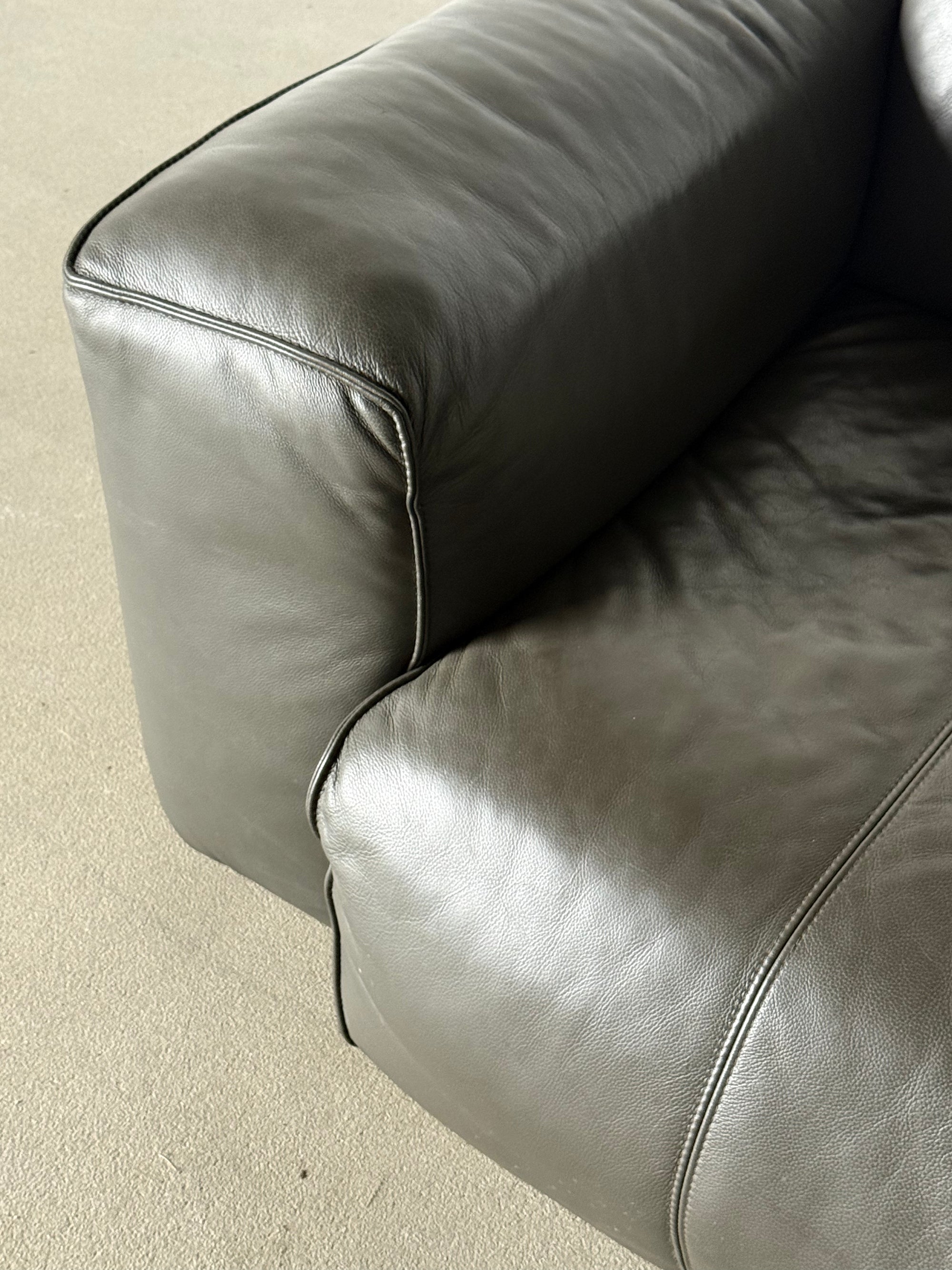 sofa Hudson z szezlongiem, skóra naturalna